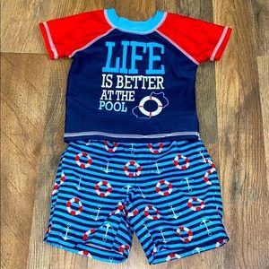 Sol Swim Rashguard Swim Set 12 Months